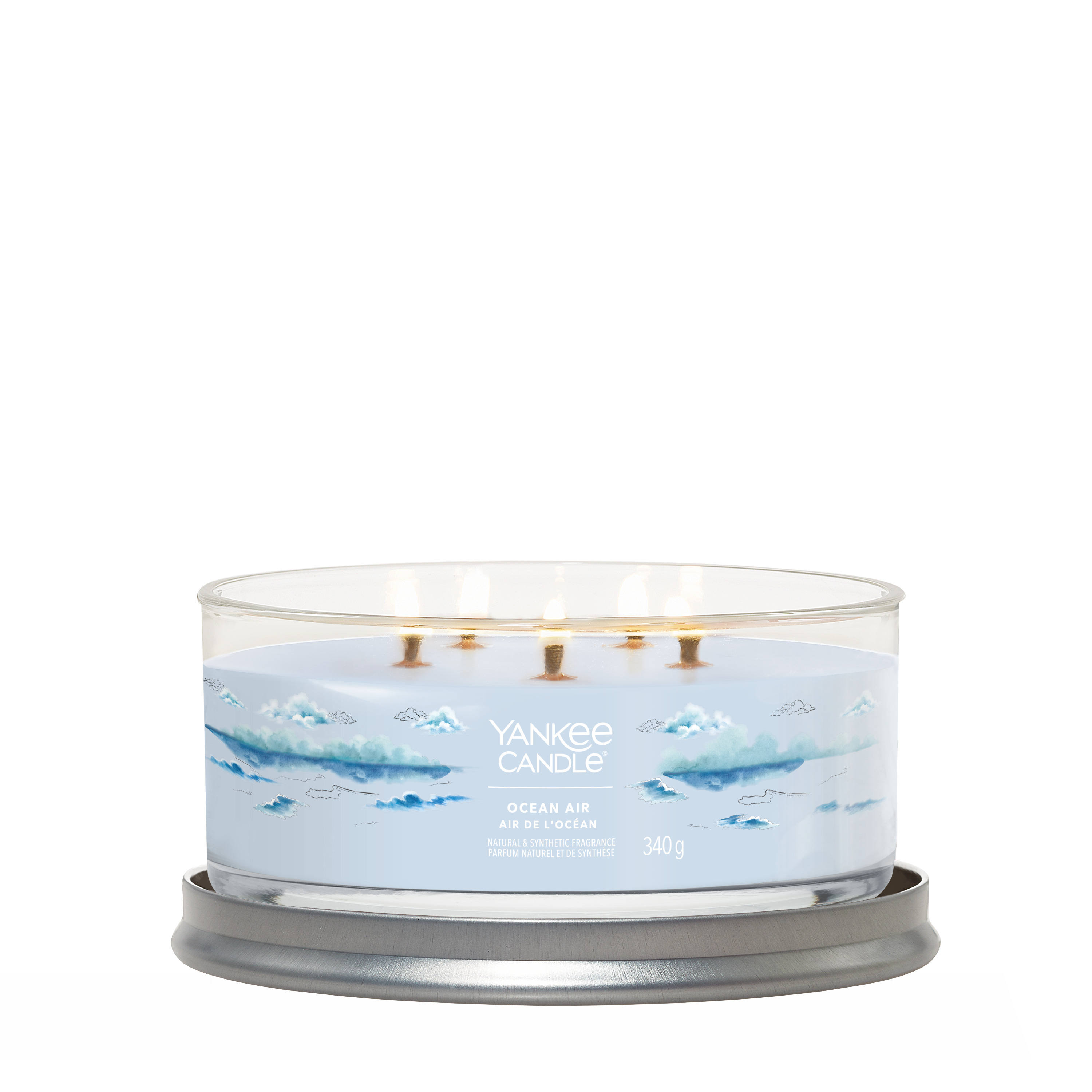 Ароматическая свеча Yankee Candle Signature средняя в стакане 5 фитилей, Ocean Air