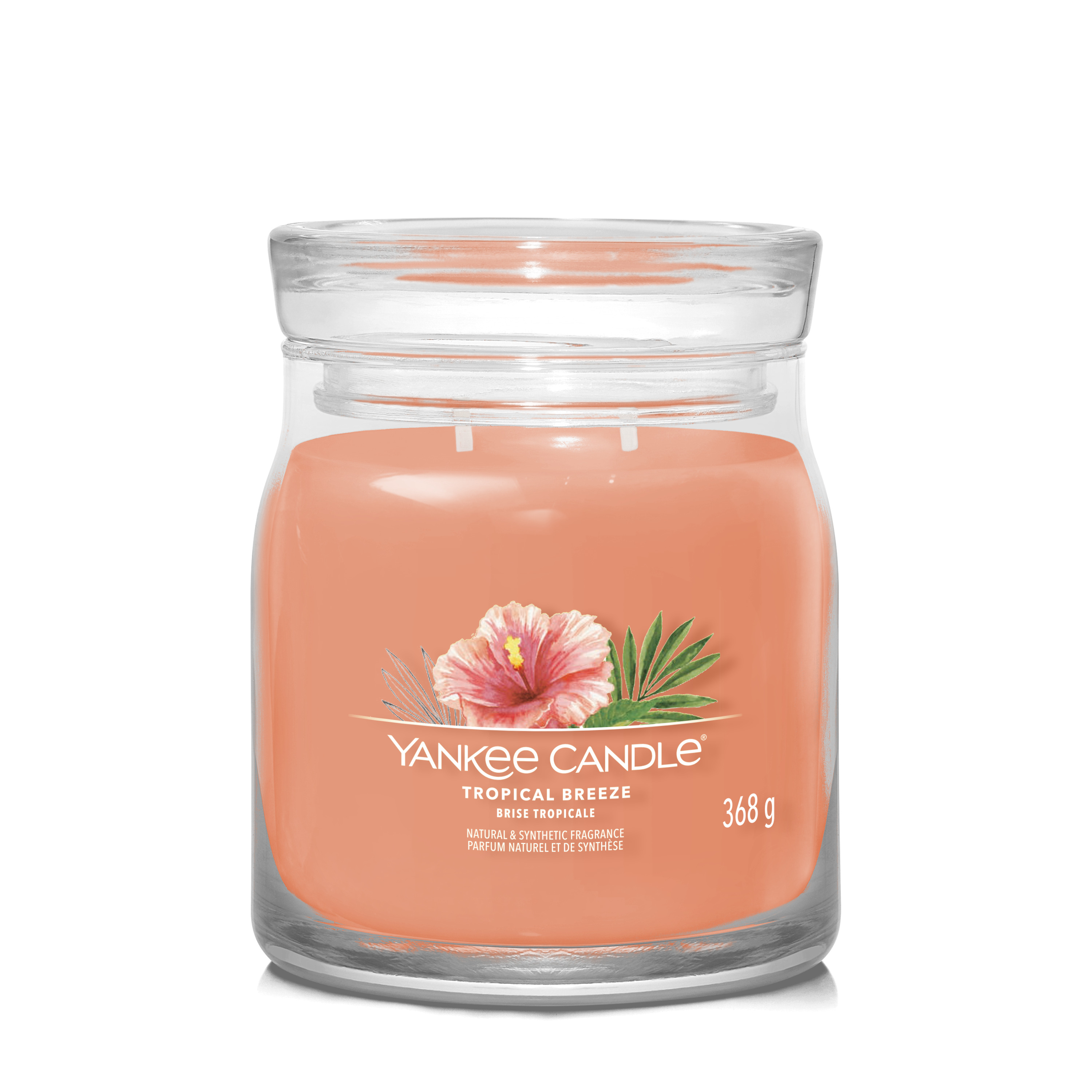 Ароматическая свеча Yankee Candle Signature средняя 2 фитиля, tropical breeze
