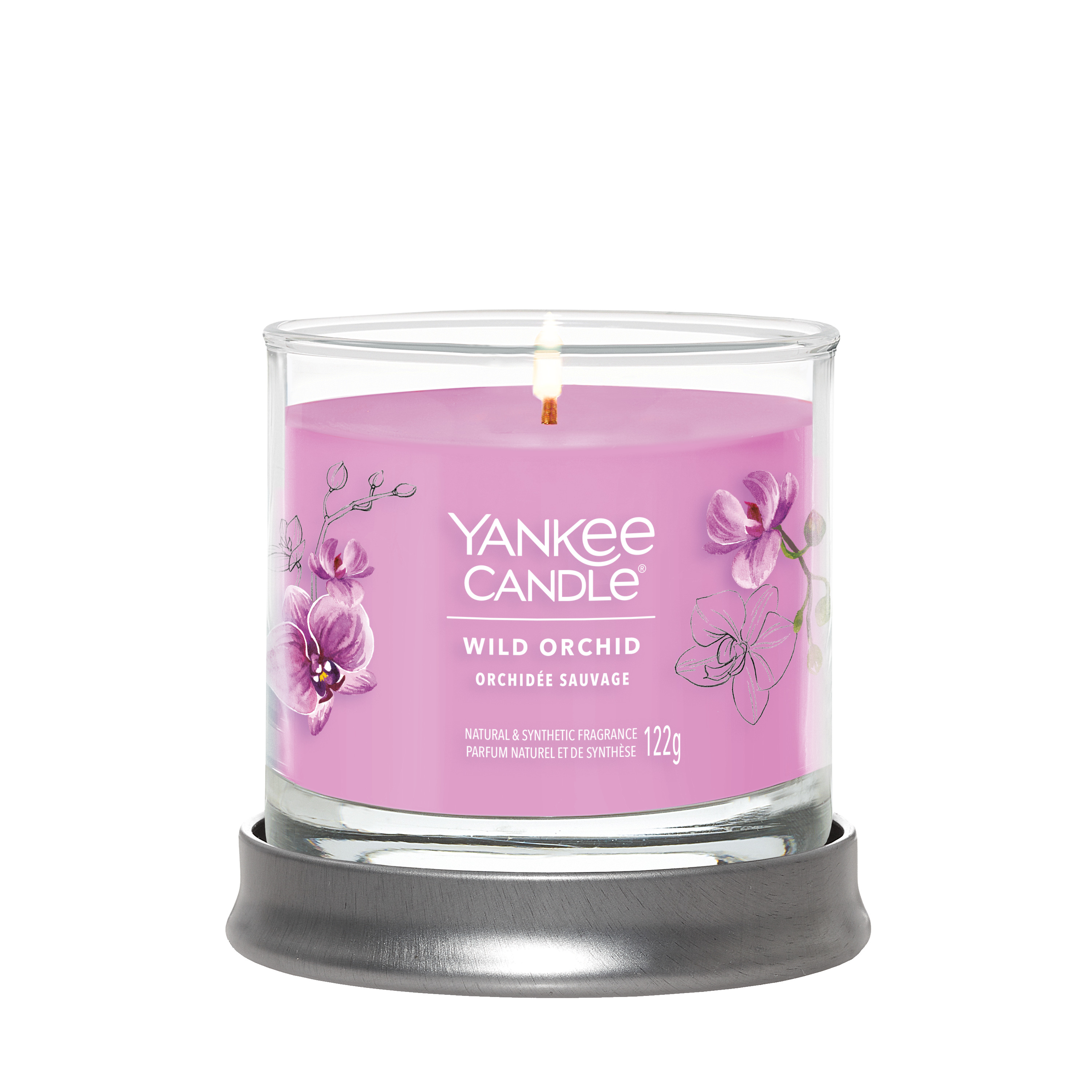 Ароматическая свеча Yankee Candle Signature маленькая в стакане, wild orchid