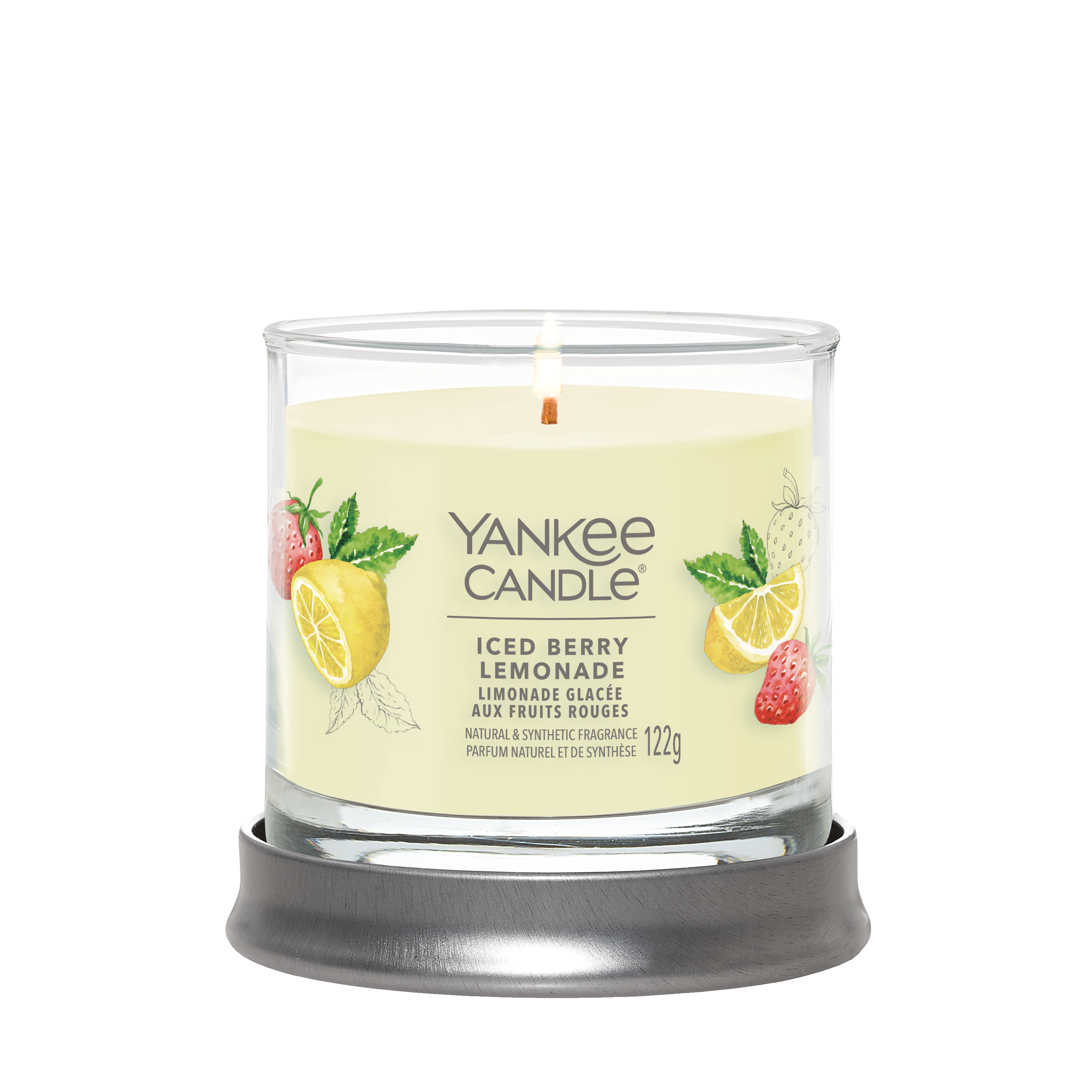 Ароматическая свеча Yankee Candle Tumbler маленькая в стакане, Ягодный лимонад со льдом 198 гр