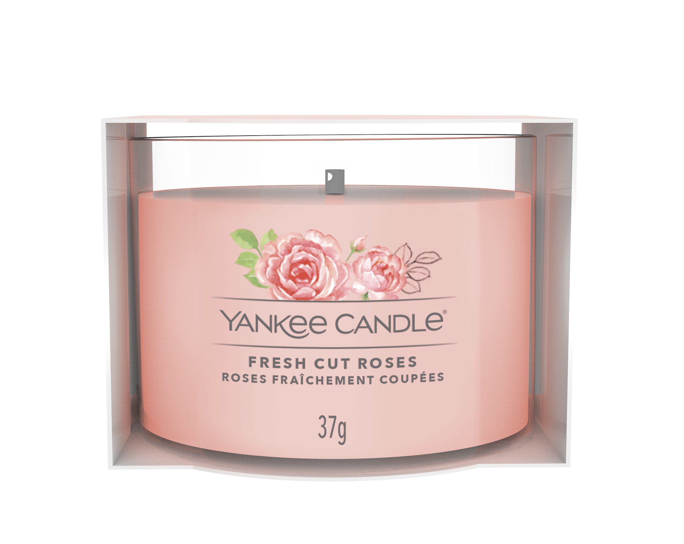 Ароматическая свеча Yankee Candle мини, Свежесрезанные розы 37 гр