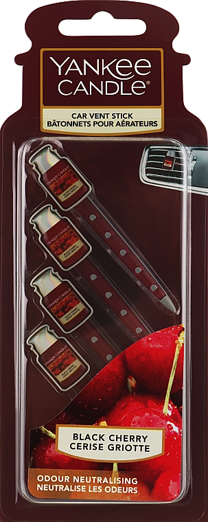 Авто ароматический стики Yankee Candle,Чёрная вишня/Black cherry