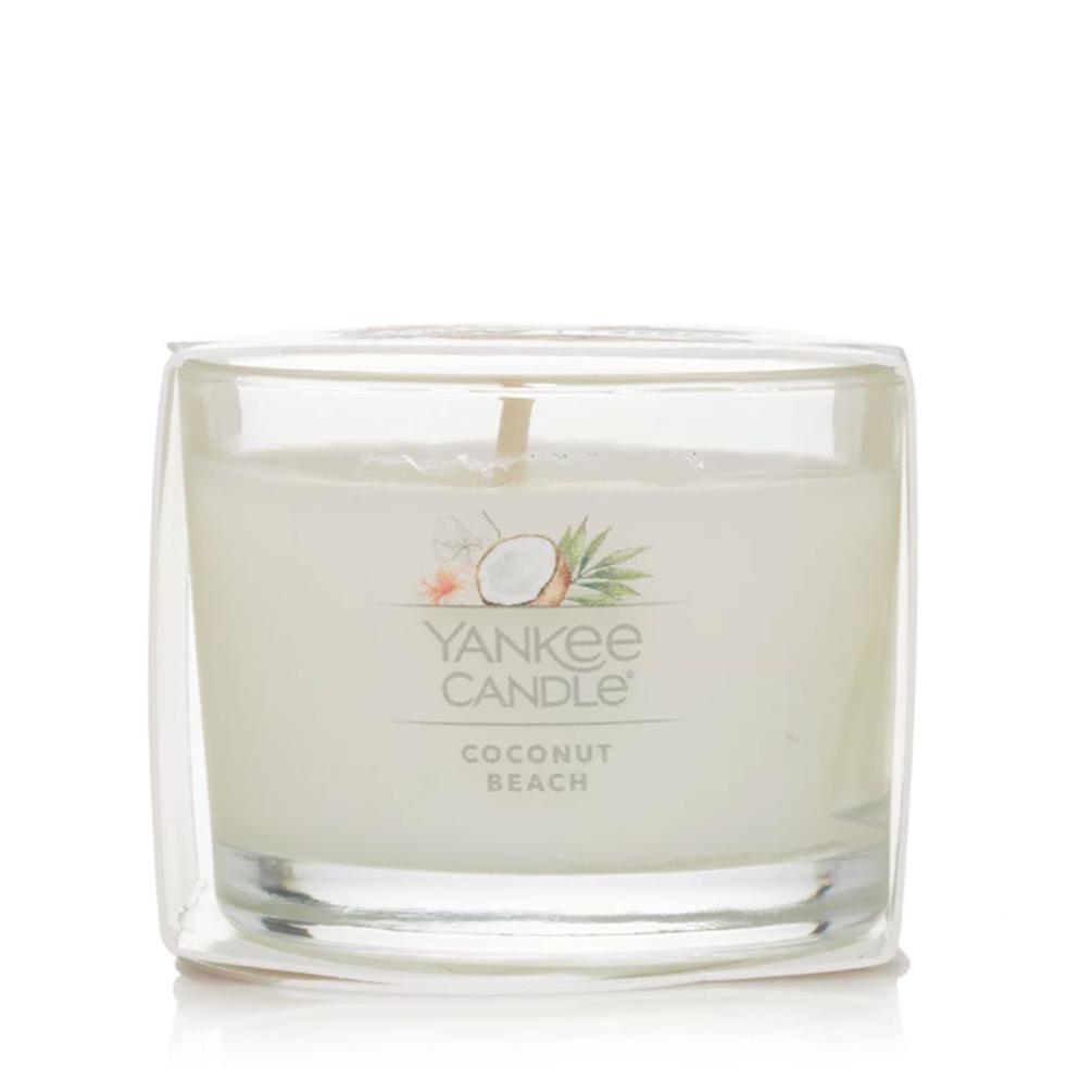 Ароматическая свеча Yankee Candle мини, Кокосовый пляж 37 гр