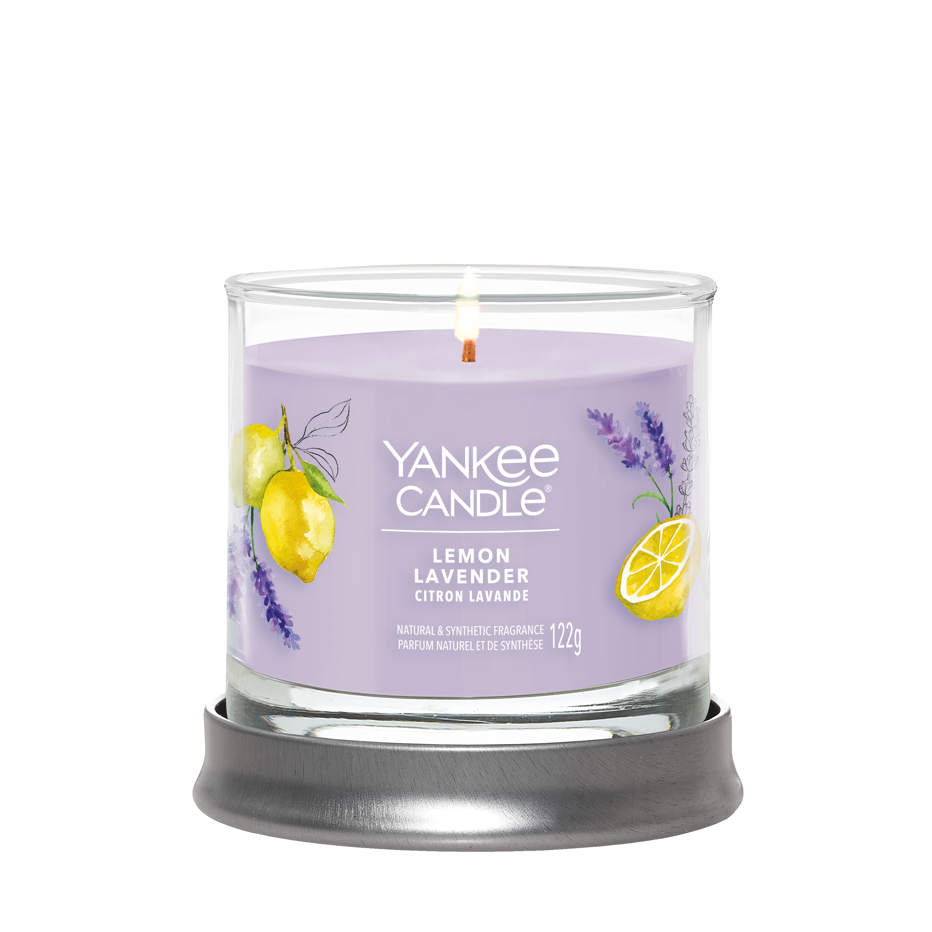 Ароматическая свеча Yankee Candle Signature маленькая в стакане, lemon lavander