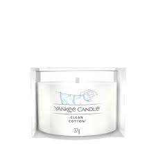 Ароматическая свеча Yankee Candle мини,Чистое белье/Clean cotton